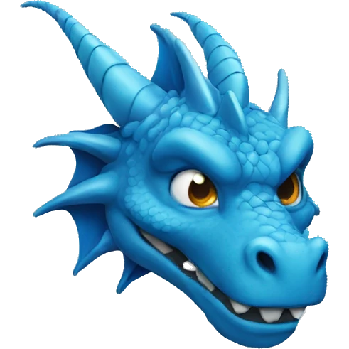 blue dragon emoji