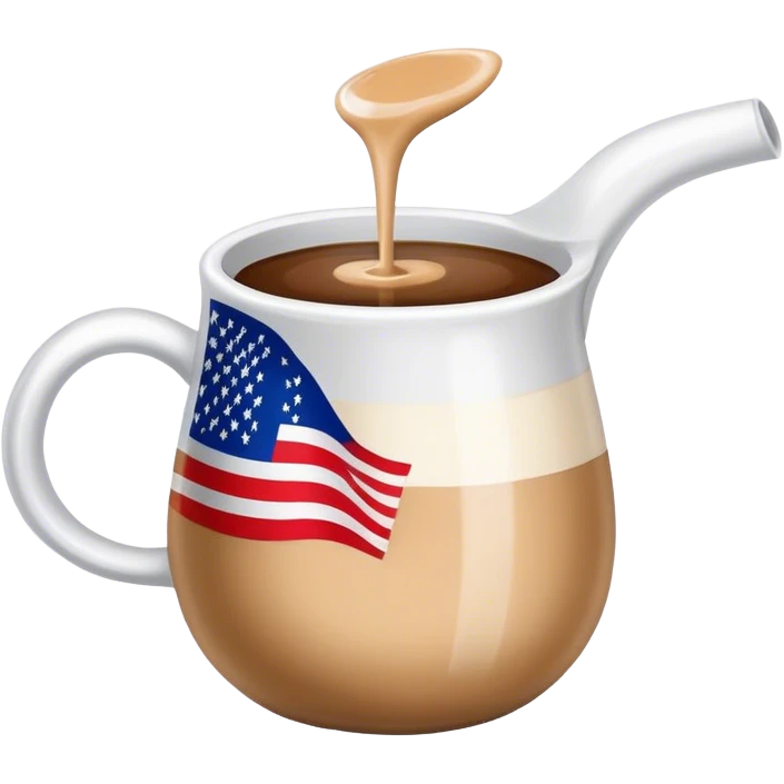 Flag with creamer on it emoji