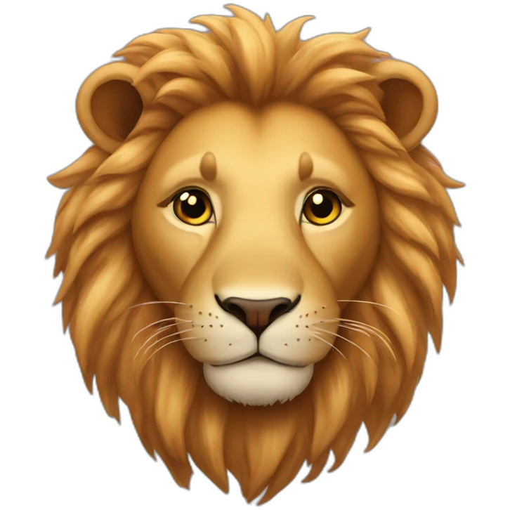 Lion-in-love-with-hearts-around emoji