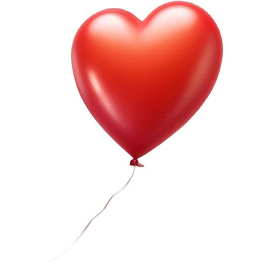 Heart balloon emoji