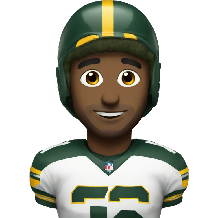 Me in a Packer uniform emoji