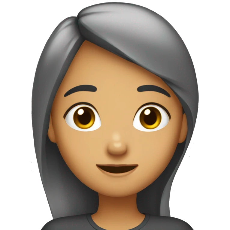 Girl saying please emoji