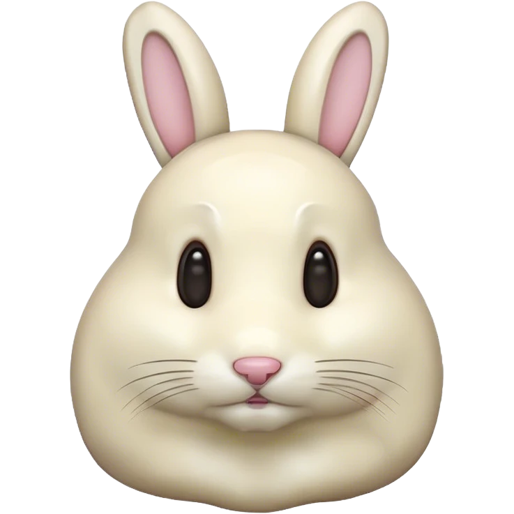 white chocolate bunny emoji