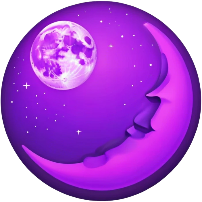 neon moon emoji