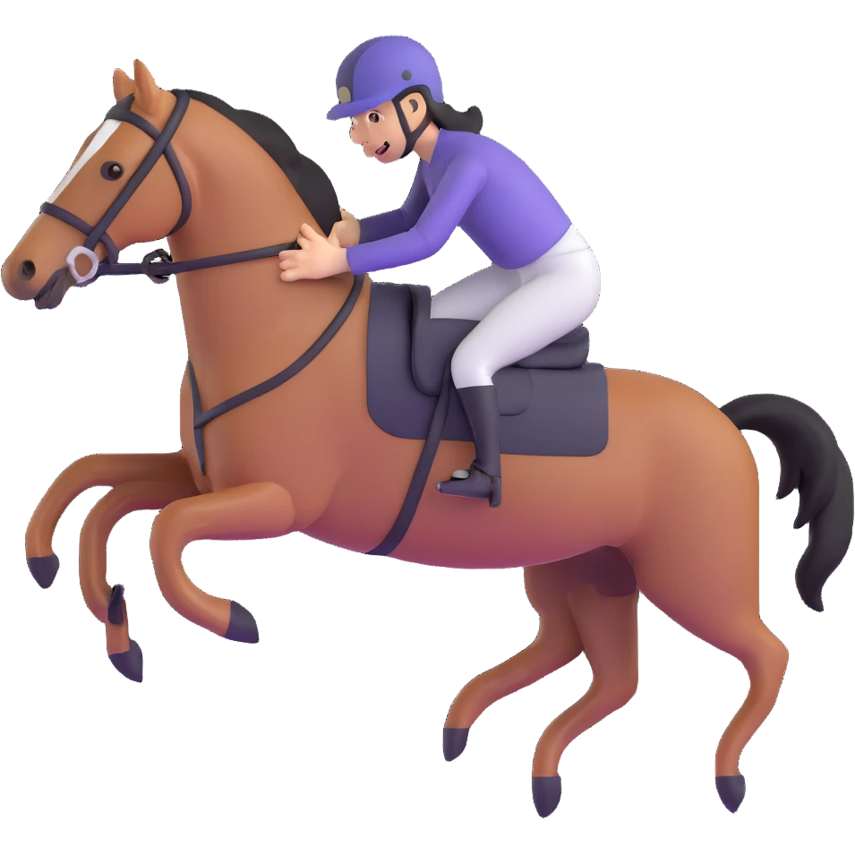 jumping horse emoji