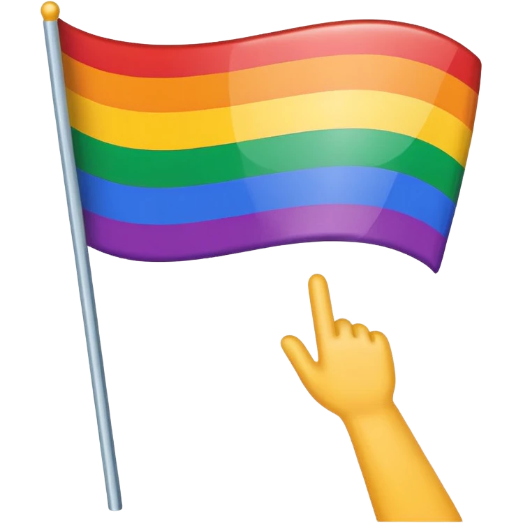 Gay flag emoji