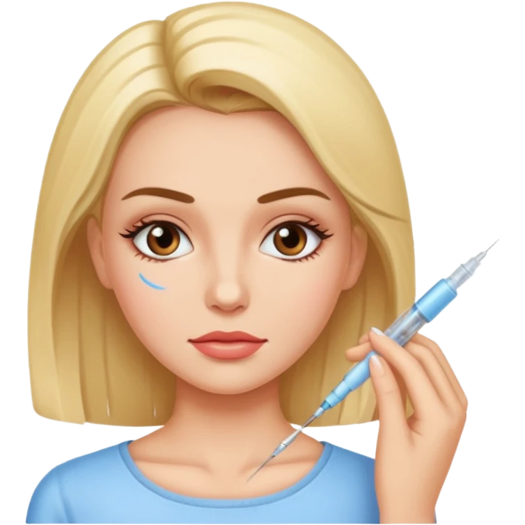 Girl getting Botox  emoji
