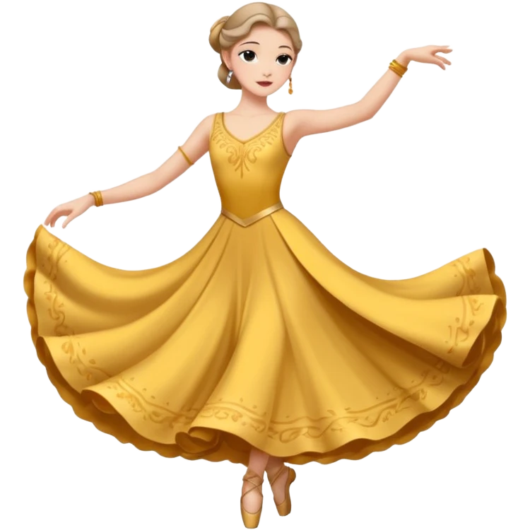 dancer on flower float emoji
