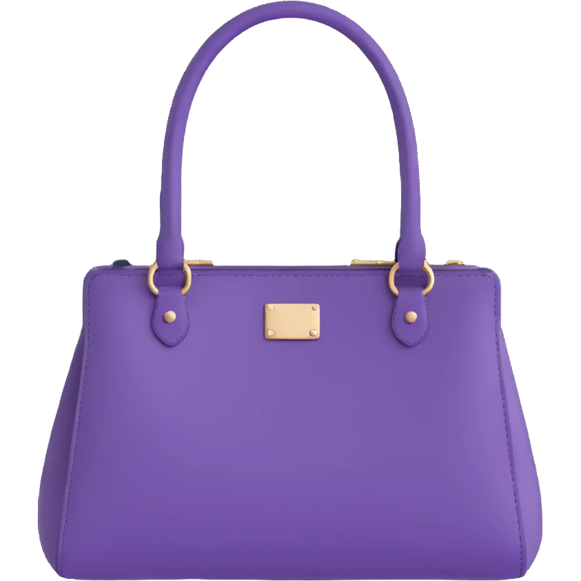 Purple goth purse emoji