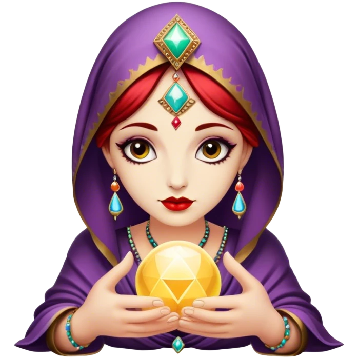 Vintage fortune teller emoji