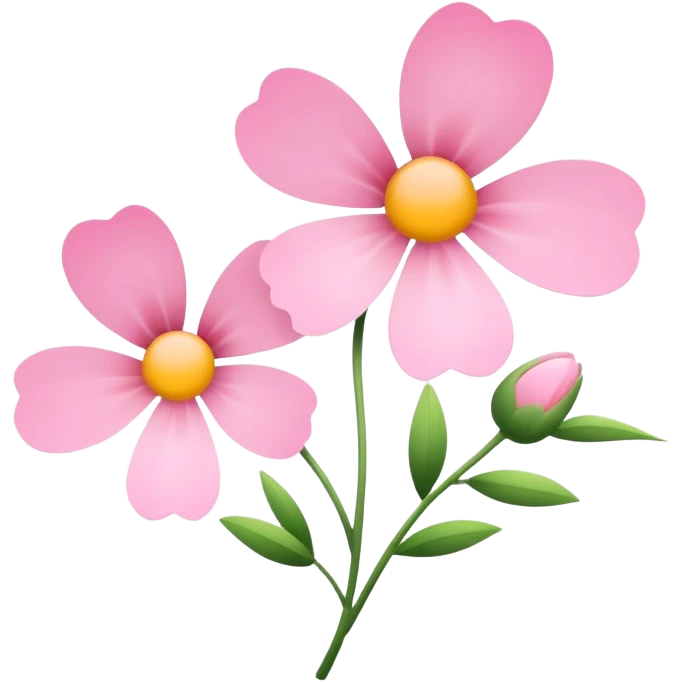 Fiori rosa emoji