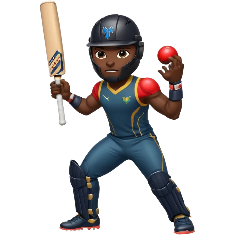 Black Panther in cricket emoji