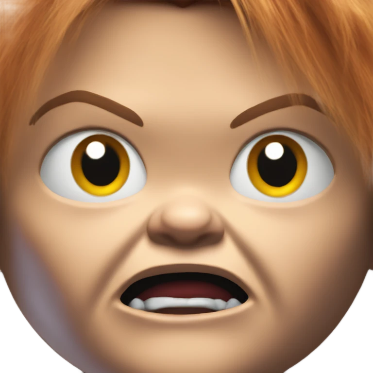 Chucky doll angry emoji