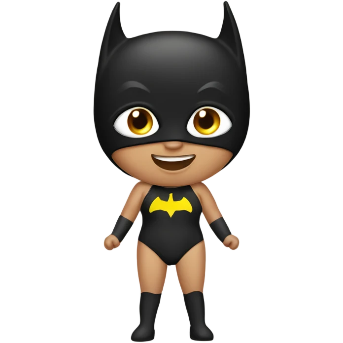 bat man with woman swim costume emoji