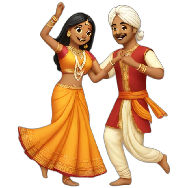 Indian couples dancing  emoji