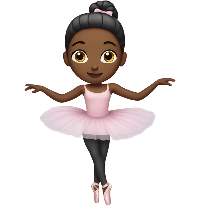 Black ballerina emoji