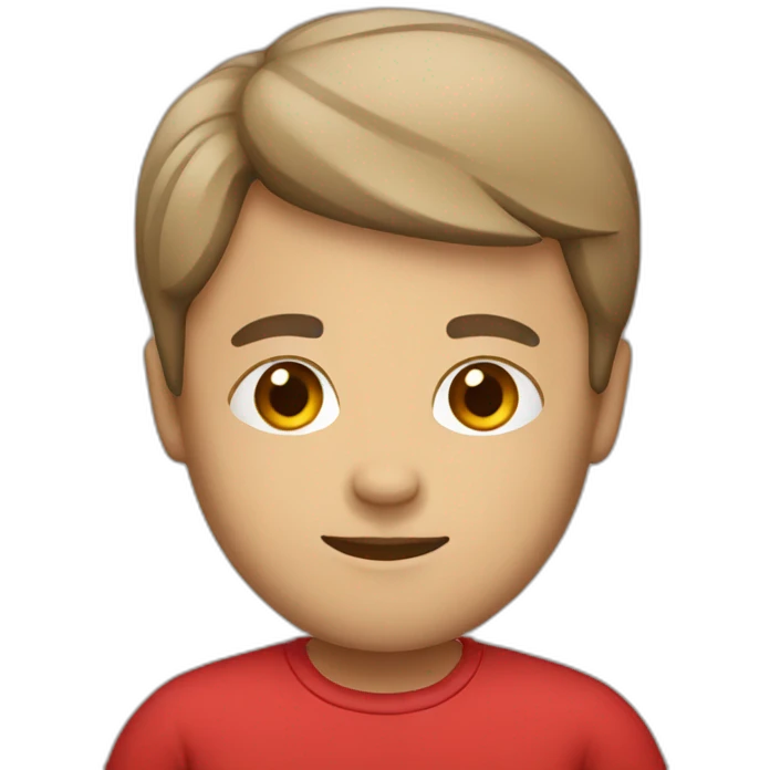 Human with red shirt emoji