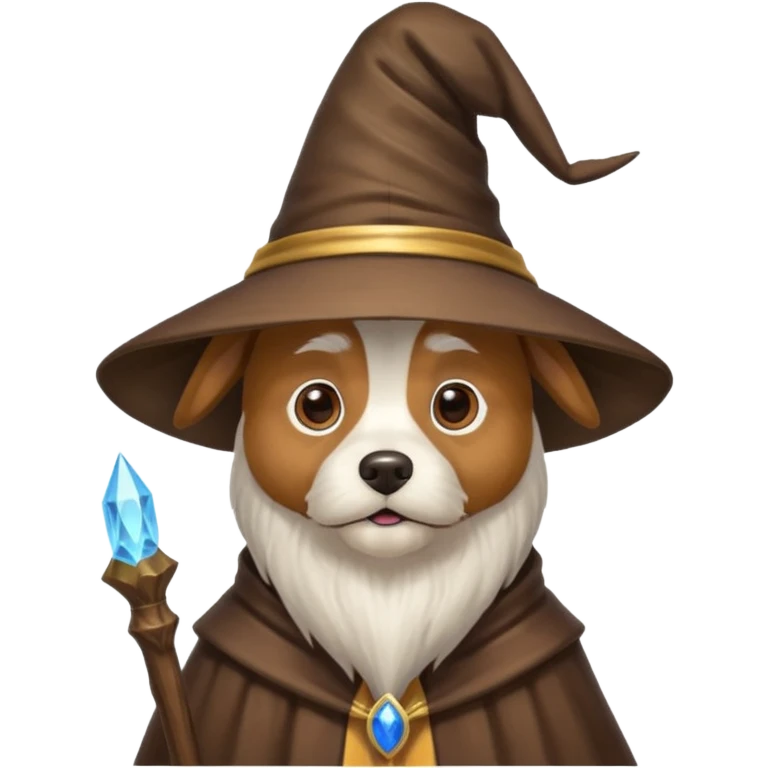 Dog wizard emoji