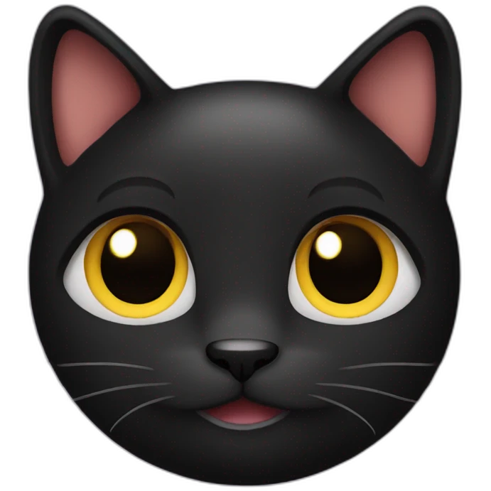 cute black cat emoji