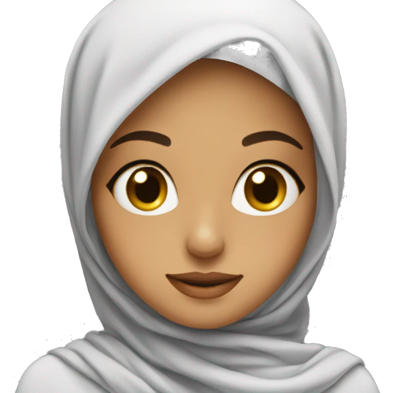 A beautiful girl in a hijab emoji