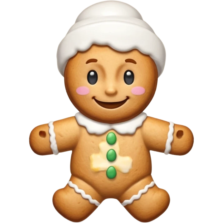 ginger man biscuit emoji