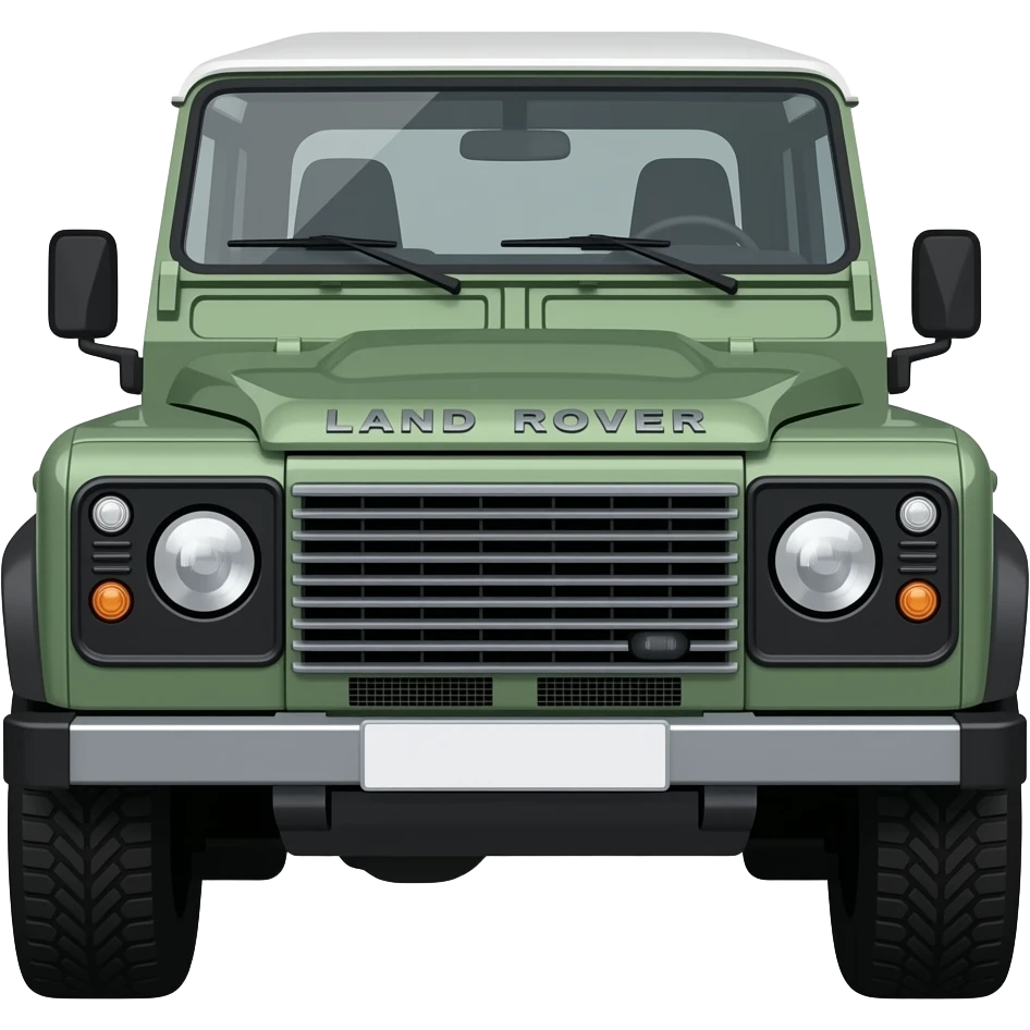 Create emoji of defender car emoji