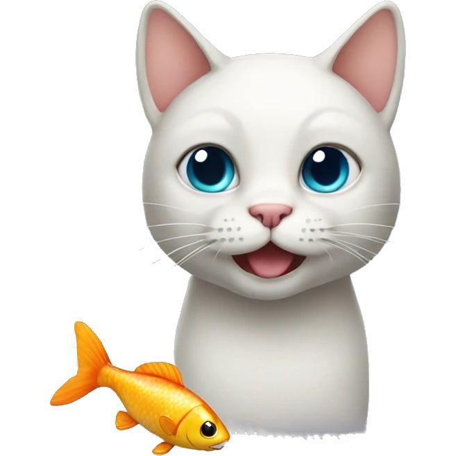 cat with fish emoji