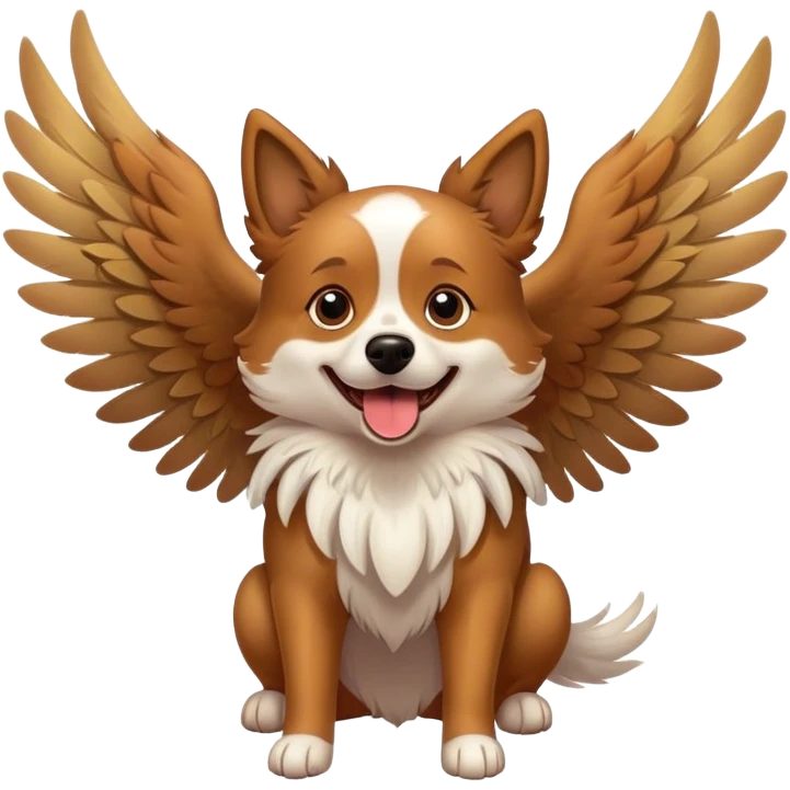 Dog with wings emoji