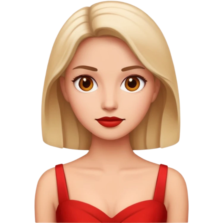 woman in red emoji