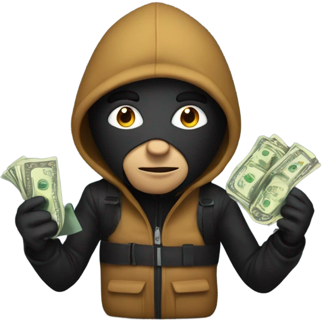 robber with money bag emoji