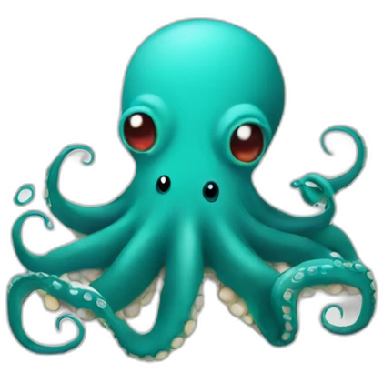 Octopus typing on a keyboard emoji