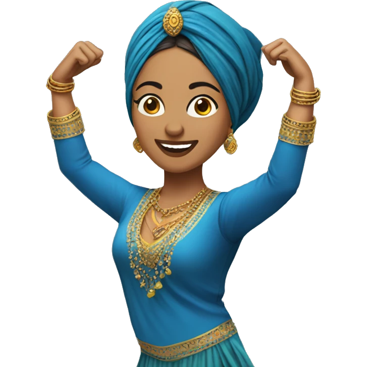 female bhangra dancer emoji