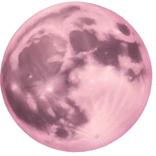 pastel pink moon emoji