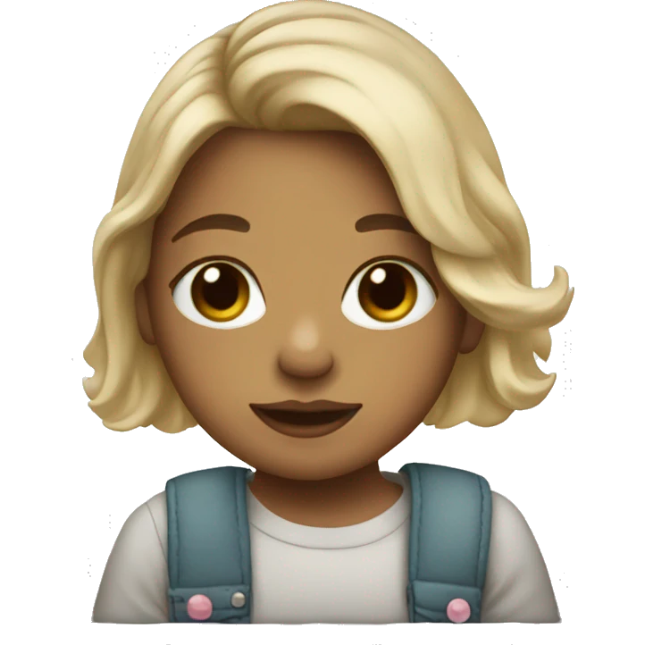 Girl in a polaroid frame emoji