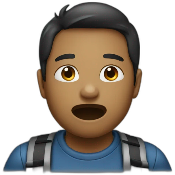 A boy speaking ill of another boy emoji