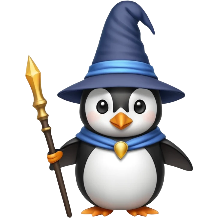 Penguin Wizard emoji