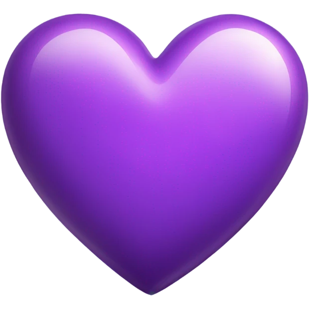 Shiny violet heart  emoji