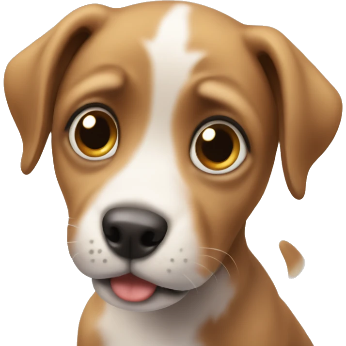 puppy with big pleading eyes emoji