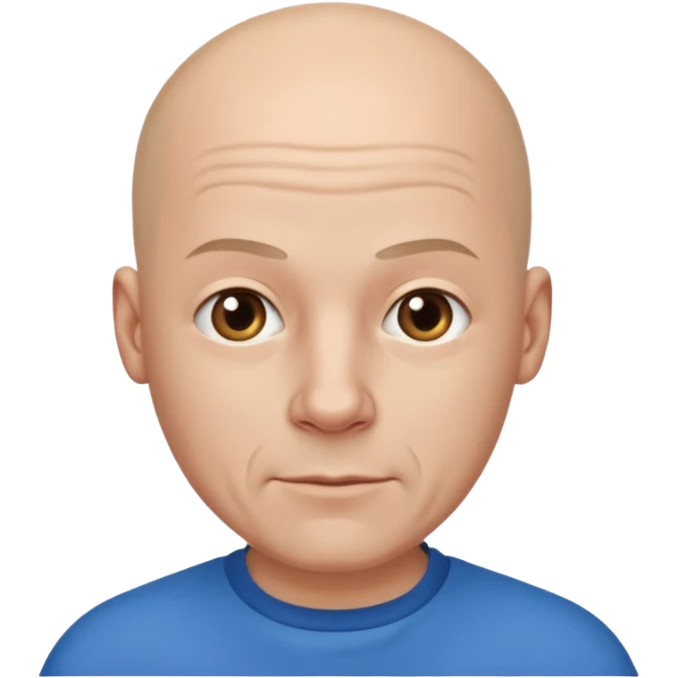 Sujeto pelon vestido de azul emoji