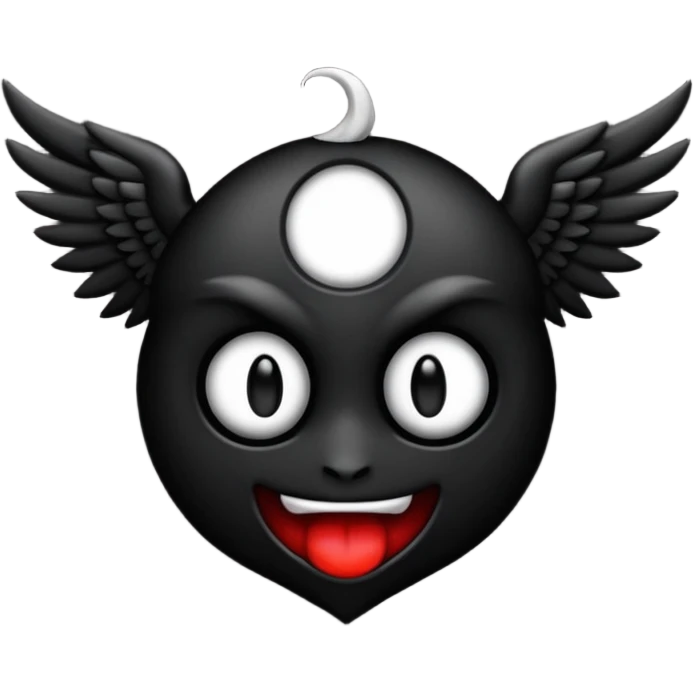 Las alas de angel del emoji pero que sean alas de demonio emoji