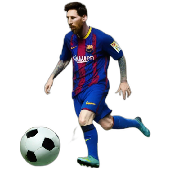 Messi dribbling past gk emoji