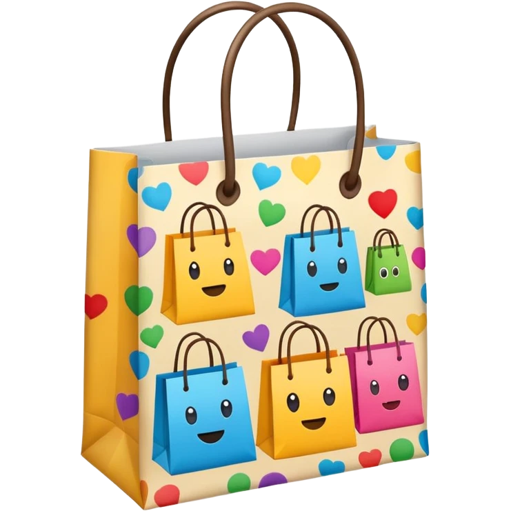 beautiful shopping bag emoji
