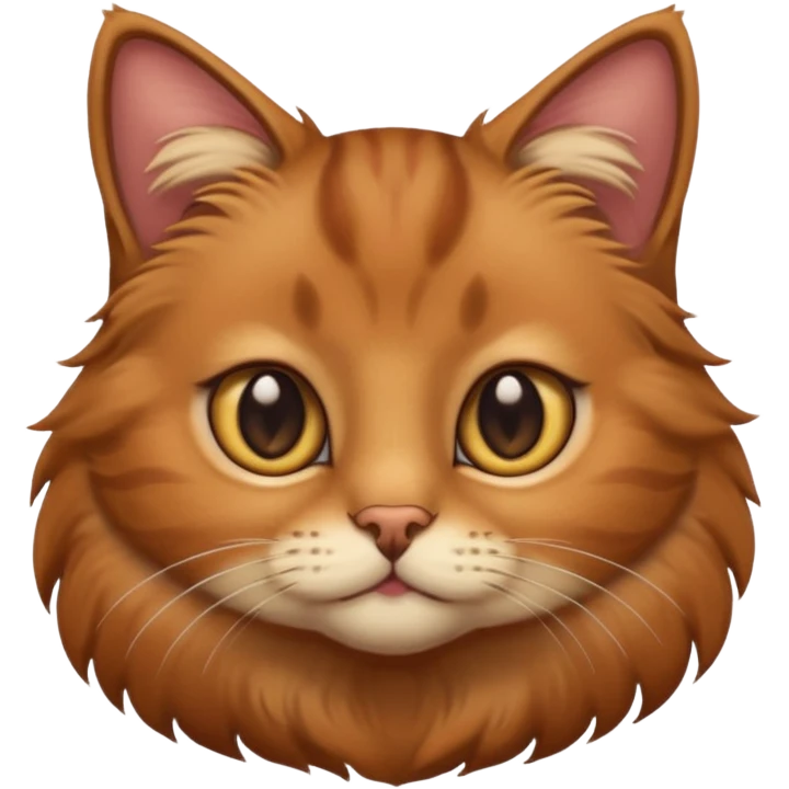 Estetic sticher brown cat emoji