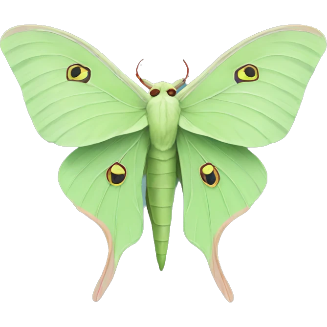 Luna moth emoji