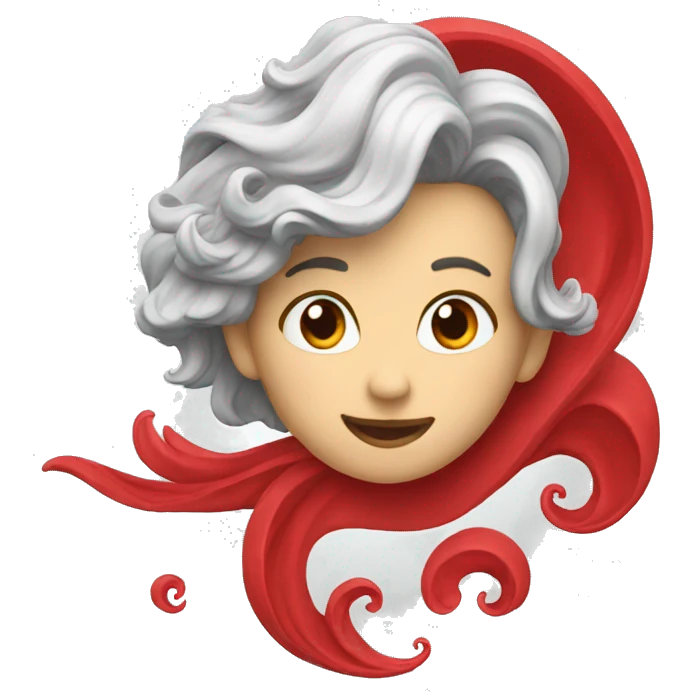 Red waves emoji