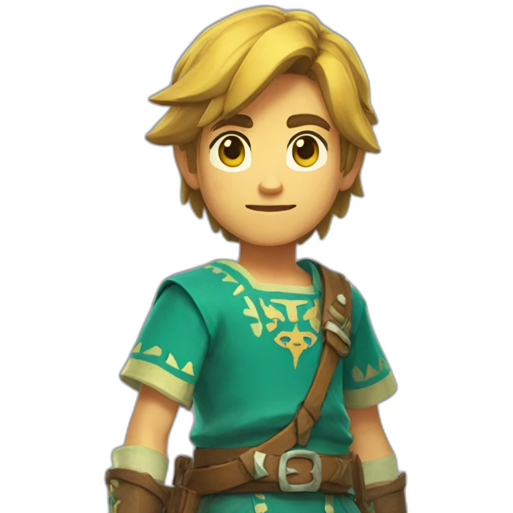 Jeune garçon de 7 ans en Zelda de BOTW emoji