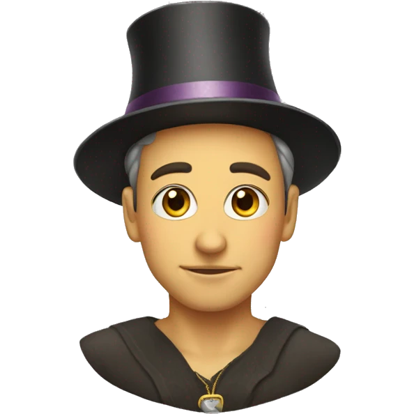 Tuschanchik in a New Year's hat emoji