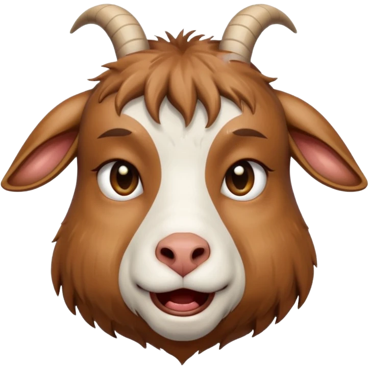 Crying goat emoji