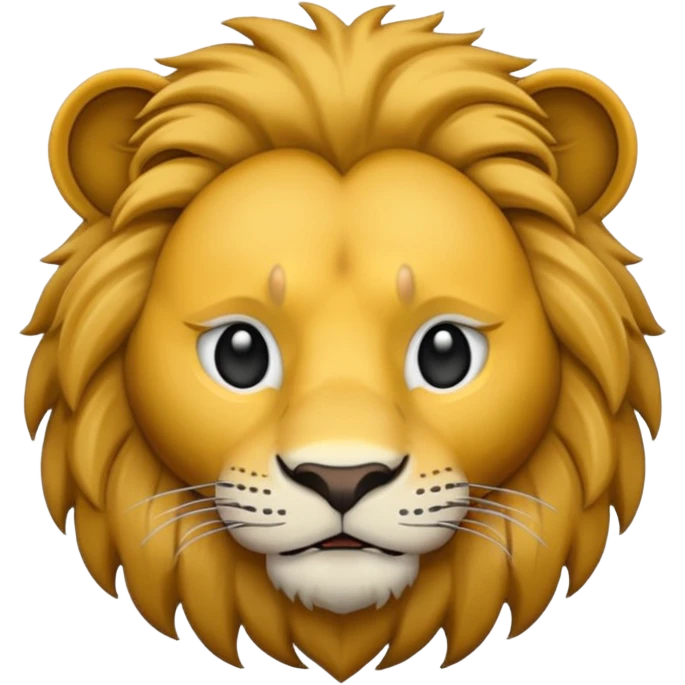 A face of lion roraing in black and white emoji emoji
