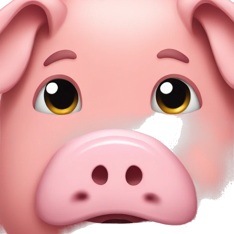 sad pig face emoji